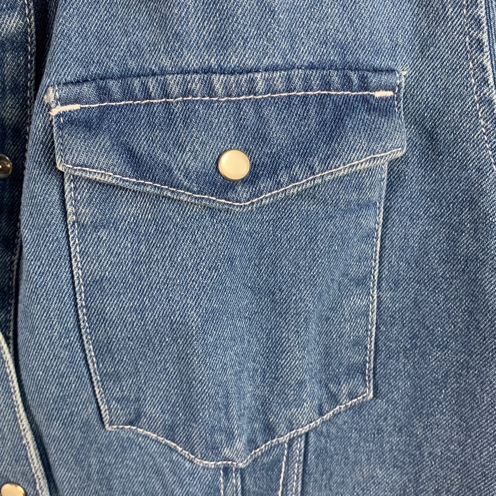ASOS Design Curve Denim Structured Shirt Dress In Blue NEW! - Picture 4 of 9